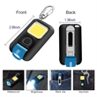 Rechargeable COB Keychain Flashlights | https://www.bestnamebadges.com