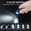 Rechargeable COB Keychain Flashlights | https://www.bestnamebadges.com