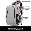 Travel Laptop Anti Theft Backpack USB Charging Port Lock Bag | https://www.bestnamebadges.com