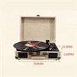 3 Speed Vinyl Record Player Retro | https://www.bestnamebadges.com