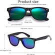 Retro Classic Sunglasses Unisex Polarized Color Mirror Lens | https://www.bestnamebadges.com
