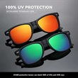 Retro Classic Sunglasses Unisex Polarized Color Mirror Lens | https://www.bestnamebadges.com
