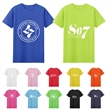 Cotton T-Shirt With Round Neck | https://www.bestnamebadges.com