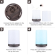 LED Color Changing Essential Oil Diffuser Quiet Humidifier | https://www.bestnamebadges.com