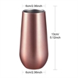6 oz Insulated Champagne Tumblers | https://www.bestnamebadges.com