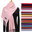 Large Soft Cashmere Pashmina Solid Shawl Wrap Scarf | https://www.bestnamebadges.com