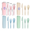 Reusable Portable Utensils Set with Case | https://www.bestnamebadges.com