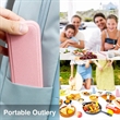 Reusable Portable Utensils Set with Case | https://www.bestnamebadges.com
