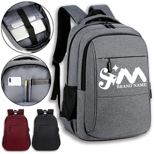 Durable Business Travel Laptop Backpack With USB Charging