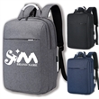 Simple Business Travel Laptop Backpack With USB Charging | https://www.bestnamebadges.com