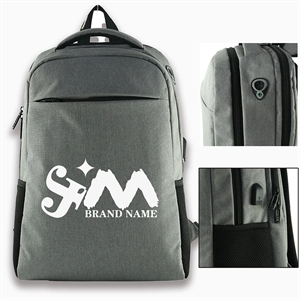 Durable Simple Travel Laptop Backpacks With Usb Headset Port
