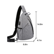 Lightweight Travel Sling Bag Crossbody With USB Charging | https://www.bestnamebadges.com