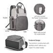 Multifunction Waterproof Travel Diaper Tote Backpack | https://www.bestnamebadges.com