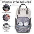 Multifunction Waterproof Travel Diaper Tote Backpack | https://www.bestnamebadges.com
