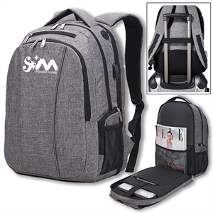 Business Hiking Travel Backpack with USB Charging Port