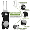 Foldable Metal Golf Divot Tool | https://www.bestnamebadges.com