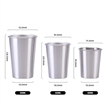 16oz Unbreakable Stackable Stainless Steel Drinking Cup | https://www.bestnamebadges.com