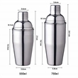 5 PCS Cocktail Shaker Set Stainless Steel | https://www.bestnamebadges.com