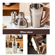 Cocktail Shaker Set Bartender Kit with Stand | https://www.bestnamebadges.com