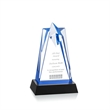 Rosina Star Award on Base - Blue | https://www.bestnamebadges.com