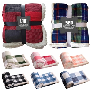 Blankets with Sherpa Reverse - Ocean