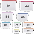 A4 Waterproof Zipper Files Bag | https://www.bestnamebadges.com