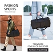 Sports Gym Bag with Wet Pocket & Shoes Compartment | https://www.bestnamebadges.com