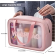Translucent Toiletry Bag with with Handy Handle | https://www.bestnamebadges.com