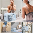 Translucent Toiletry Bag with with Handy Handle | https://www.bestnamebadges.com
