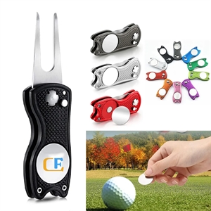 Foldable Magnetic Golf Divot Tool
