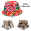 Designer Plaid bucket hat | https://www.bestnamebadges.com