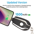 1500mah Keychain Portable Charger Power Bank For Phone | https://www.bestnamebadges.com