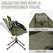 Folding Relaxed Outdoor Camping Rocking Chair | https://www.bestnamebadges.com