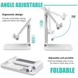 Fully Foldable Multi-angle Adjustable Phone/Tablet Stand | https://www.bestnamebadges.com