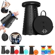 Portable Foldable Telescoping Stool | https://www.bestnamebadges.com