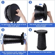 Portable Foldable Telescoping Stool | https://www.bestnamebadges.com
