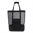 Detachable Mesh Beach Tote Bags with Cooler Compartment | https://www.bestnamebadges.com
