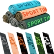 Multipurpose Alphabet Printing Dry Portable Cooling Towels | https://www.bestnamebadges.com