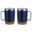12 Oz Stainless Steel Mug with Cork Base | https://www.bestnamebadges.com