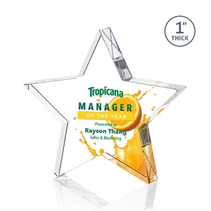 Standing Star VividPrint™ Award | https://www.bestnamebadges.com