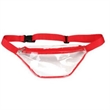 Waterproof Clear Stadium Fanny Pack w/ A Zipper Pockets | https://www.bestnamebadges.com