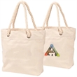 14 oz. Heavy-duty Cotton Canvas Tote Bag w/ Rope Handle | https://www.bestnamebadges.com