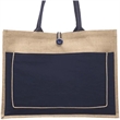 Cotton Pocket Jute Tote Bags | https://www.bestnamebadges.com