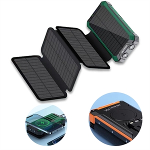 20000mAh Solar Charger with 4 Panels Power Bank