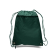 210D Polyester Drawstring Backpack W/ Front Pocket | https://www.bestnamebadges.com