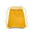 210D Polyester Drawstring Backpack W/ Front Pocket | https://www.bestnamebadges.com