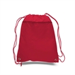 210D Polyester Drawstring Backpack W/ Front Pocket | https://www.bestnamebadges.com