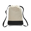 12 Oz. Cotton Canvas Two Tone Sport Backpack | https://www.bestnamebadges.com