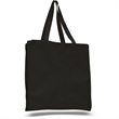12 oz.Classic Book Tote Bags w/ Gusset Canvas (14"X15"X4") | https://www.bestnamebadges.com