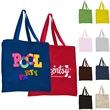 12 oz.Classic Book Tote Bags w/ Gusset Canvas (14"X15"X4") | https://www.bestnamebadges.com